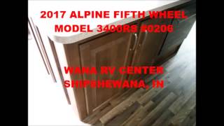 2017 KEYSTONE ALPINE 3400RS 0206 FIFTH WHEEL [upl. by Mauldon]