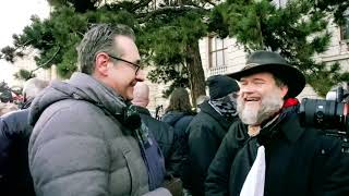 16012021 Wien Begegnung zwischen Alexander Ehrlich und HeinzChristian Strache kurzmsussweg [upl. by Alexia]