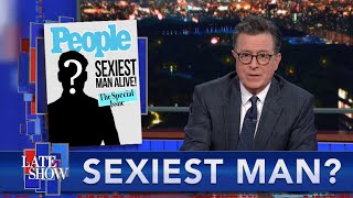 Is Chris Evans Peoples Next Sexiest Man Alive Only Stephen Colbert Knows The Truth [upl. by Nelloc576]