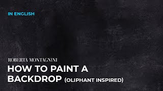 DIY How to paint a distressed look backdrop Oliphant inspired [upl. by Rubenstein865]