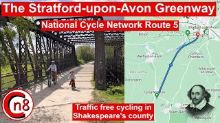 The StratforduponAvon Greenway  Route 5  National Cycle Network [upl. by Yllatan]