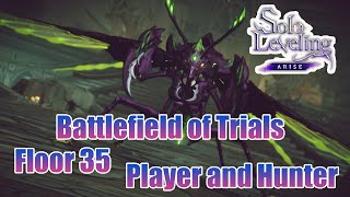 Floor 35 The HARDEST Boss in Arise Battlefield of Trials Solo LevelingArise [upl. by Sacrod6]