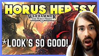 MoistCr1tical Reacts to Warhammer The Horus Heresy Cinematic Trailer  Penguinz0 Reacts moisty [upl. by Enelyaj]