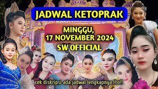 JADWAL KETOPRAK HARI MINGGU 17 NOVEMBER 2024 swofficial2605 [upl. by Purity]