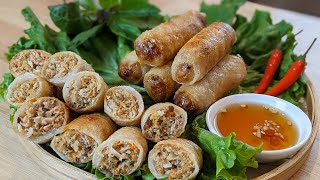 ROULEAUX IMPÉRIAUX VIETNAMIENS NEMS CROUSTILLANTS  chả giò  VIETNAMESE FRIED SPRINGROLLS [upl. by Attekal765]