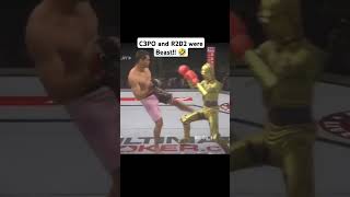 Star Wars Fights c3po starwars haha funny lol robot fighting ufc miketyson jakepaul r2d2 [upl. by Burnett]