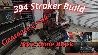 351w 394 Stroker build  Bore Hone Block Clearance [upl. by Thea949]