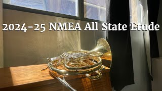 HORN 20242025 NMEA All State Middle School Etudes [upl. by Calder]