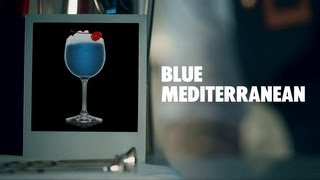 BLUE MEDITERRANEAN DRINK RECIPE  HOW TO MIX [upl. by Elik890]