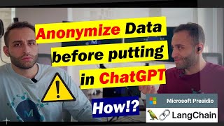 How to Anonymize Your Data Before Putting in ChatGPT  LangChain  Presidio [upl. by Latreese]