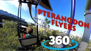 Pteranodon Flyers at Universal Orlando  360 video [upl. by Wolfort303]