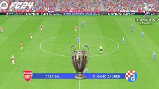 FC 24  Arsenal vs Dinamo Zagreb  UEFA Champions League UCL  PS5™ Gameplay [upl. by Worthy848]