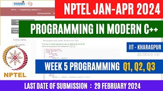 NPTEL Programming in Modern C Week 5 Programming Assignment   OPEducore [upl. by Gilges]