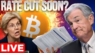 Elizabeth Warren Orders Powell To Cut Rates🚀Crypto Market Update LIVE🔴 [upl. by Aillicirp]