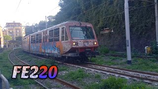 FE220 train Circumvesuviana Railway Service at Castellammare di Stabia train station Italy [upl. by Ailene]