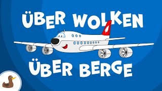 ✈️ Das Fliegerlied Über Wolken über Berge  Fahrzeuglieder  EMMALU  Sing Kinderlieder [upl. by Naxela799]