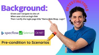 SpecFlow NET  Background  Selenium WebDriver  CSharp [upl. by Geesey]
