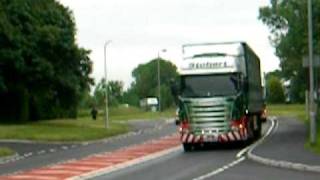 Eddie Stobart Convoy from Airport to M6 [upl. by Cedar935]