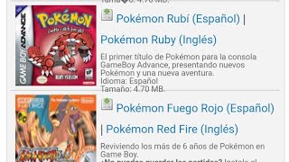 descargar todos los juegos de pokemon para gba en español [upl. by Nemlaz]