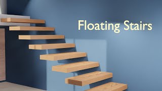 How Floating Stairs are constructed [upl. by Lovering]