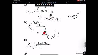 Organic Chemistry 1 Epoxide reactions practice problems [upl. by Harbed222]