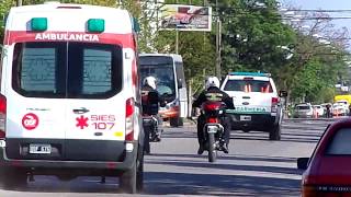 Ambulancias Del SIES107 Trasladando Pacientes Al Nuevo Hospital Venado Tuerto [upl. by Aznofla]