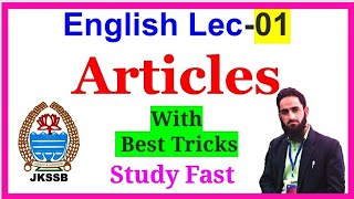 Lec 01 English  Articles  JKSSB VLW  Jkp Si  SSC CGL [upl. by Rosaline]