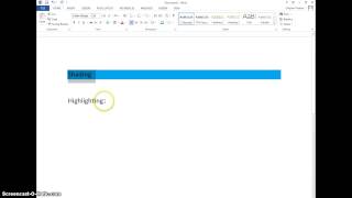 How to Shade and Highlight in Word [upl. by Hailat]