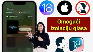 Kako uključiti izolaciju glasa iPhone iOS 18 [upl. by Adnaloj]