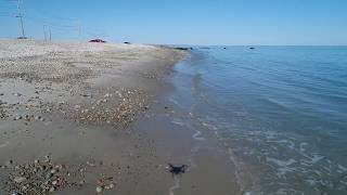 Low drone flight along East Beach in Westport MA [upl. by Belayneh]