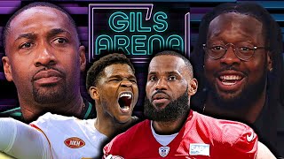 Gils Arena Debates If NBA Hoopers Can PLAY In The NFL [upl. by Lajet]