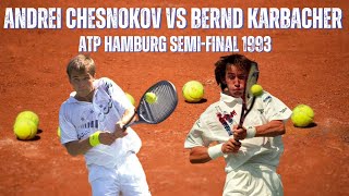 ANDREI CHESNOKOV VS BERND KARBACHER  1993 MENS ATP HAMBURG SEMIFINAL [upl. by Pammie162]