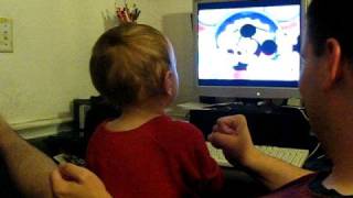 Korben watching Mickey Mouse [upl. by Mat]