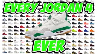 every Jordan 4 from 1989 to 2024 [upl. by Nerrot606]