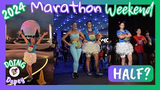 Marathon Weekend DOPEY Challenge 2024  Half Marathon  Doing Dopey  RunDisney [upl. by Cecilio]