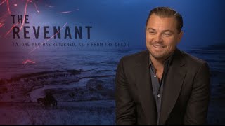 Leonardo DiCaprio talks The Revenant Oscar nominations and that moment with Lady Gaga [upl. by Steddman]