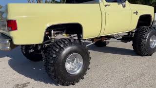 1986 K10 Chevy Silverado 40quot Boggers c10 k10 squarebody liftedtrucks lifted chevrolet [upl. by Nasya]