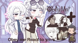 Obey Me React To Yn’s As RAD Professors Made By KuramonnOOC [upl. by Anawit992]