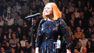 Adele 07032016  Manchester Arena Singing And Talking To Fans [upl. by Klug]