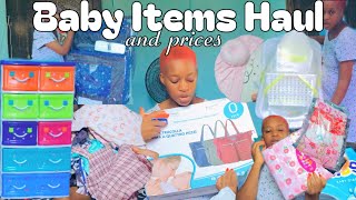 HUGE BABY ITEMS HAUL  Prices of baby essentials as of 2024 [upl. by Loresz352]