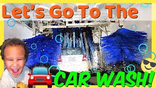 Lets Go To the Car Wash  Car Wash for Kids  Cleaning Out the Car [upl. by Launce]