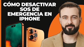 Cómo desactivar SOS de emergencia en iPhone Rápido y Sencillo [upl. by Norramic]