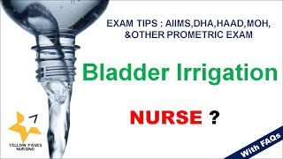 BLADDER IRRIGATION NURSING PROCEDURE EXAM TIPS [upl. by Nos]