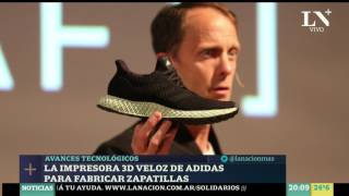 La impresora 3D veloz de Adidas para fabricar zapatillas  La Nación PM [upl. by Catlee]