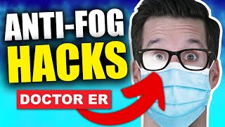 How to Stop Glasses From Fogging Up When Wearing a Mask — HACKS THAT REALLY WORK  Doctor ER [upl. by Sinnard698]