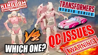 TRANSFORMERS Studio Series 86 Arcee vs Kingdom amp Earthrise Arcee Which is the best G1 Arcee Review [upl. by Maria]