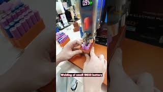 How to weld 18650 li ion cylinder battery pack lithiumbattery diy battery powerbattery [upl. by Ferdinande248]