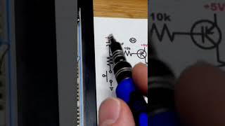 Schematic PNP BJT Extends Capacitor Discharge Time For LED Load 2N3906 electronics howto diy [upl. by Cordey]