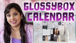 GLOSSYBOX BEAUTY ADVENT CALENDAR 2023 CONTENTS PRICE BREAKDOWN [upl. by Ille274]