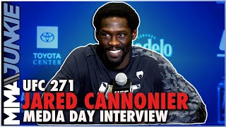 Jared Cannonier sees title shot with win Theres nobody else  UFC271 media day [upl. by Hserus]